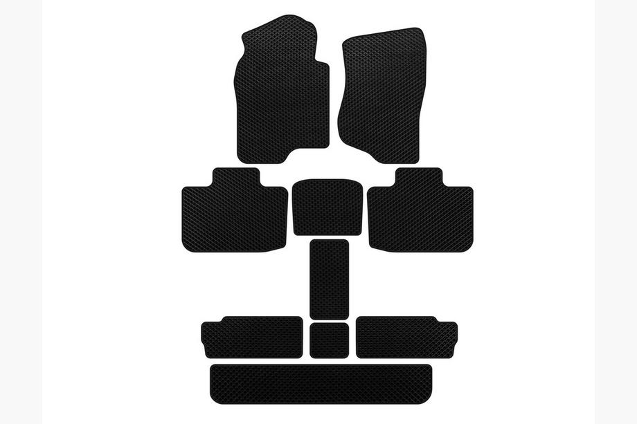 Cadillac Escalade 2007–2014 EVA-matot (3 riviä, musta) Image