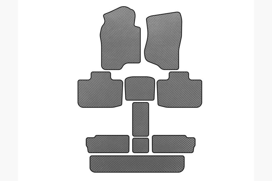 Cadillac Escalade 2007–2014 EVA-mattosarja sisätiloihin (3 riviä, harmaa) Image