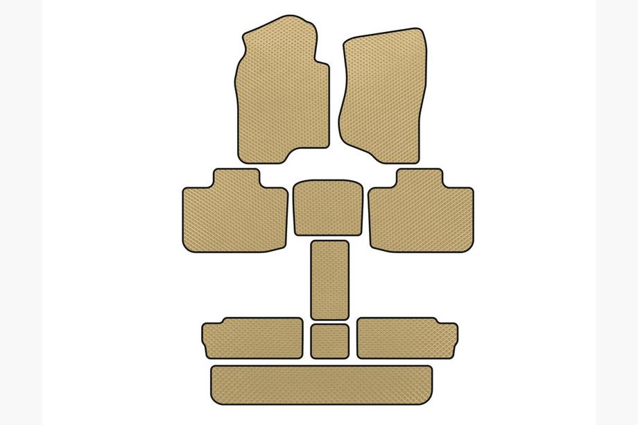 Cadillac Escalade 2007–2014 EVA-matot (3 riviä, beige) Image