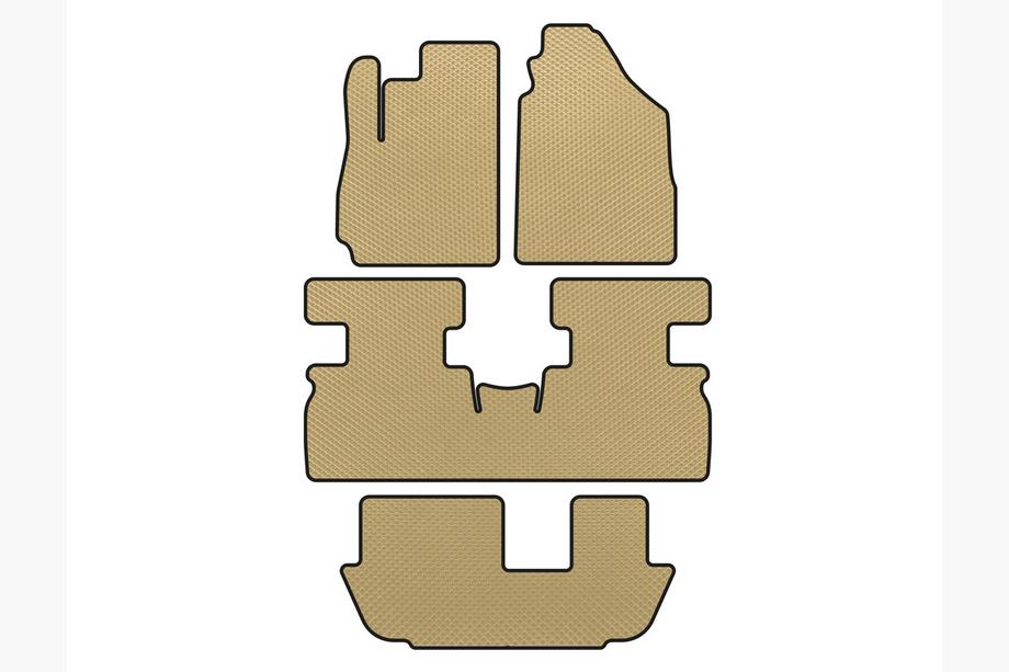 Jetour X70 2018– EVA-matot (3 riviä, beige) Image