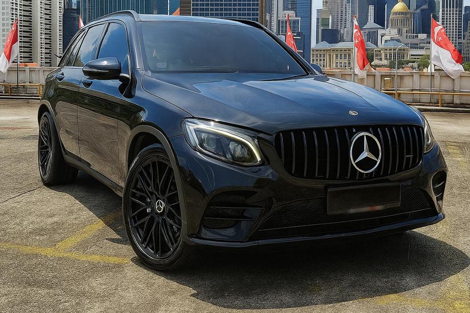 Mercedes GLC X253 2015–2022 Etusäleikkö GT Panamericana Black (2015-2019) Kuva 1