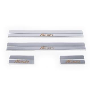 Kynnyslistat (Carmos V1, 4 kpl, ruostumaton teräs) Ford Fiesta 2008–2017 kuva 2