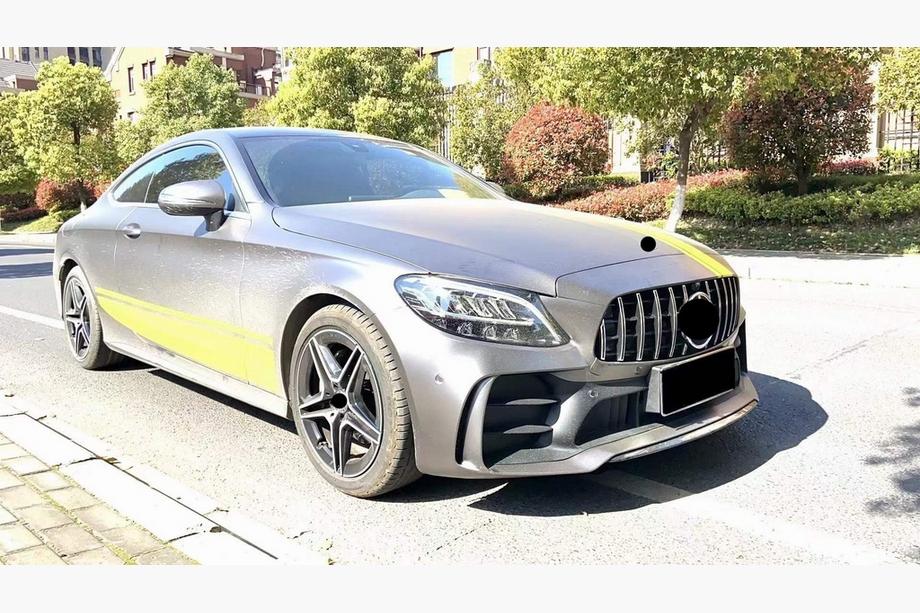 Mercedes C-class W205 2014–2021 Korisarja diffuusorilla Coupeen (Black Mamba C63GT -design) Kuva 2