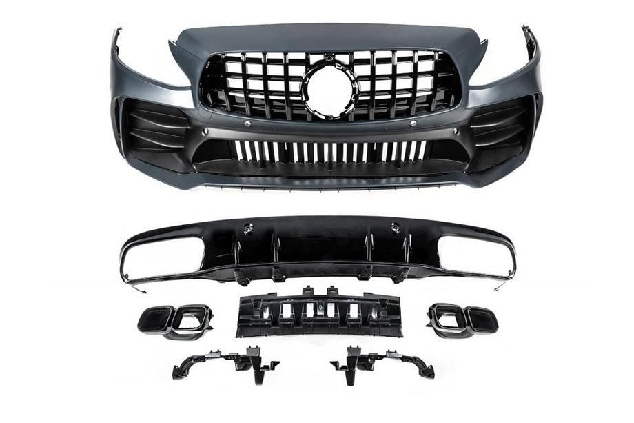 Mercedes C-class W205 2014–2021 Korisarja diffuusorilla Coupeen (Black Mamba C63GT -design) Kuva 5