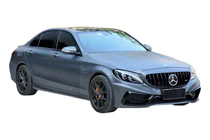 Mercedes C-class W205 2014–2021 C63 AMG Style -lokasuojat (alumiini, 2 kpl) kuva 3