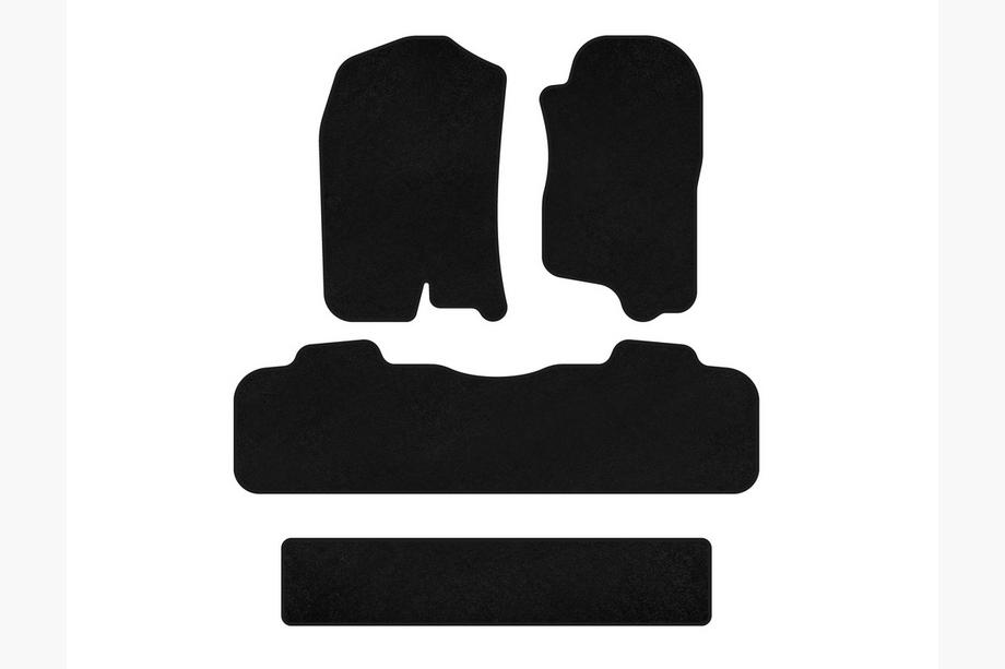 Chevrolet Tahoe 2007–2014 Premium-tekstiilimatot (3 riviä, 2007-2014, musta) Image