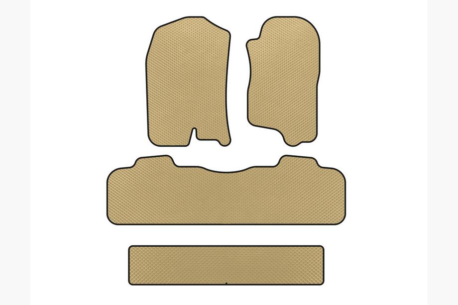 Chevrolet Tahoe 2007–2014 EVA-lattiamatot matkustamoon (3 riviä, 2007-2014, beige) Image