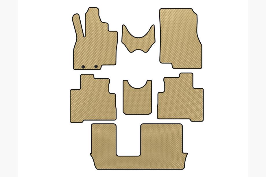 Mitsubishi Grandis 2003–2011 EVA-matot (3 riviä, beige) Image