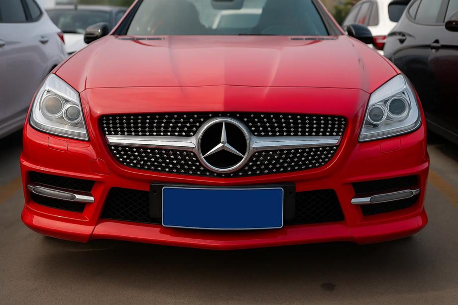 Mercedes SLK R172 2011–2016 Etusäleikkö Diamond Black Image
