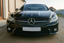 Mercedes SL R230 2001–2011 Etusäleikkö Diamond Black (2008-2011) kuva 3