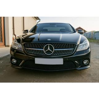 Etusäleikkö Diamond Black (2008-2011) Mercedes SL R230 2001–2011 kuva 3
