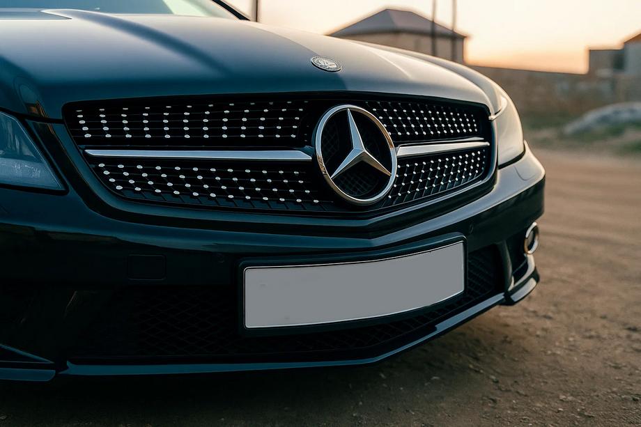 Mercedes SL R230 2001–2011 Etusäleikkö Diamond Black (2008-2011) Image
