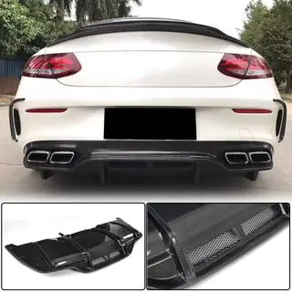 Takapuskurin diffuusori V2 (C63 AMG Coupé/Cabriolet 2015-2019, hiilikuitu) kuva 1