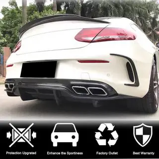Takapuskurin diffuusori V2 (C63 AMG Coupé/Cabriolet 2015-2019, hiilikuitu) kuva 2