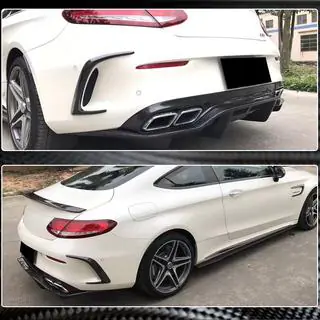 Takapuskurin diffuusori V2 (C63 AMG Coupé/Cabriolet 2015-2019, hiilikuitu) kuva 3