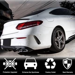 Takapuskurin diffuusorin lisäosa V1 (Coupe/Cabriolet Base/AMG-Line/C43 AMG 2015-2019, hiilikuitu) Mercedes C-сlass W205 2014–2021 kuva 3