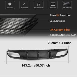 Takapuskurin diffuusori V1 (coupe/cabriolet C63 AMG 2015-2019, hiilikuitu) Mercedes C-сlass W205 2014–2021 kuva 2