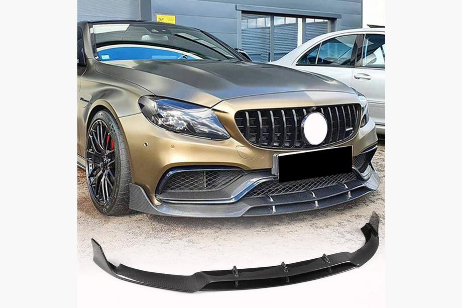 Mercedes C-class W205 2014–2021 Etupuskurin lippo Lip V2 (Coupé/Cabriolet C63 AMG 2015-2019, hiilikuitu) Kuva 1