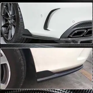 Takapuskurin diffuusorin lisäosat V2 (coupe/cabriolet AMG-Line / C43 AMG 2015-2019, hiilikuitu) kuva 3