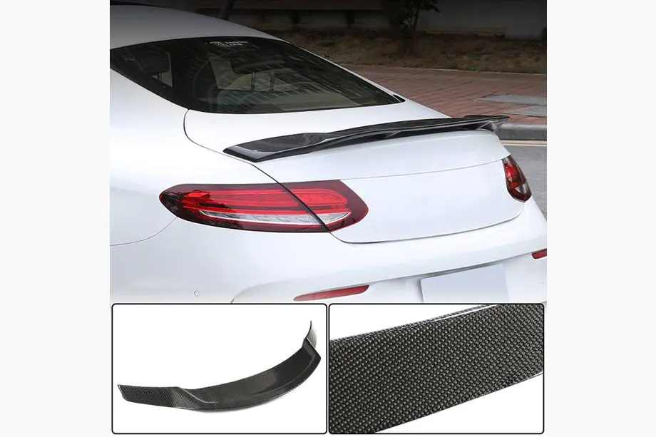 Mercedes C-class W205 2014–2021 Spoileri V1 (coupé 2015-2019, hiilikuitu) Image