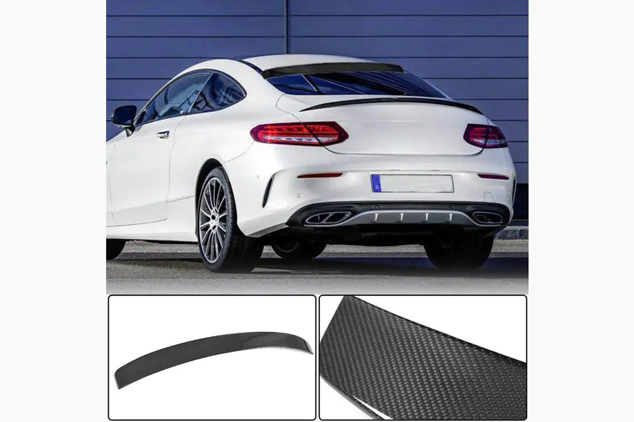 Mercedes C-class W205 2014–2021 Spoileri V2 (coupé 2015-2019, hiilikuitu) Image
