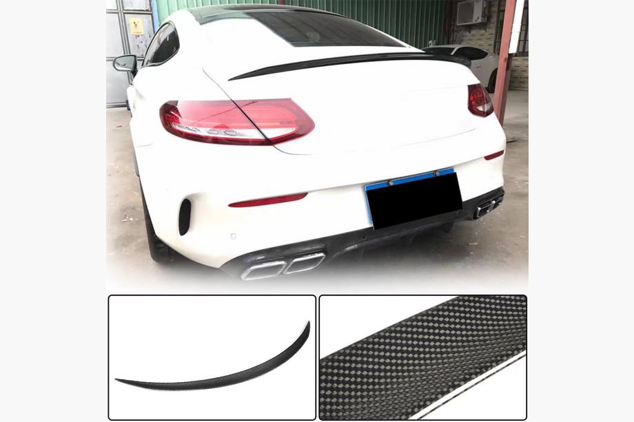 Mercedes C-class W205 2014–2021 Spoileri V3 (coupé 2015-2019, hiilikuitu) Image