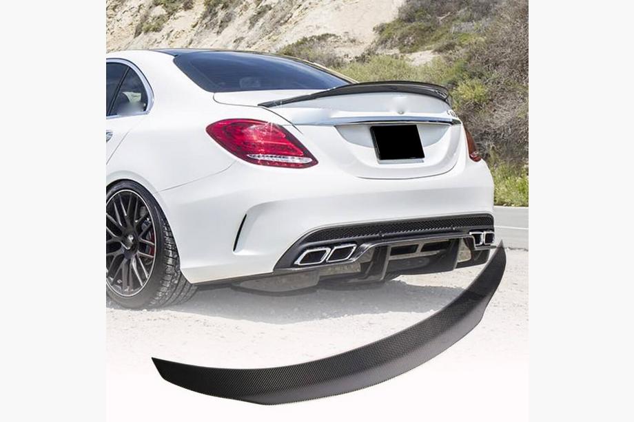 Mercedes C-class W205 2014–2021 Spoileri V4 (SD 2015-2021, hiilikuitu) Image