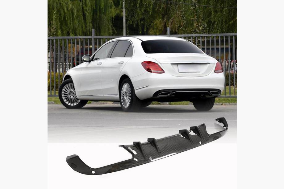 Mercedes C-class W205 2014–2021 Takapuskurin diffuusori (SD Base 2015-2019, hiilikuitu) Image