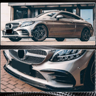 Mercedes C-class W205 2014–2021 Etupuskurin lipa Lip V1 (C43 AMG 2019-2021, hiilikuitu) kuva 4