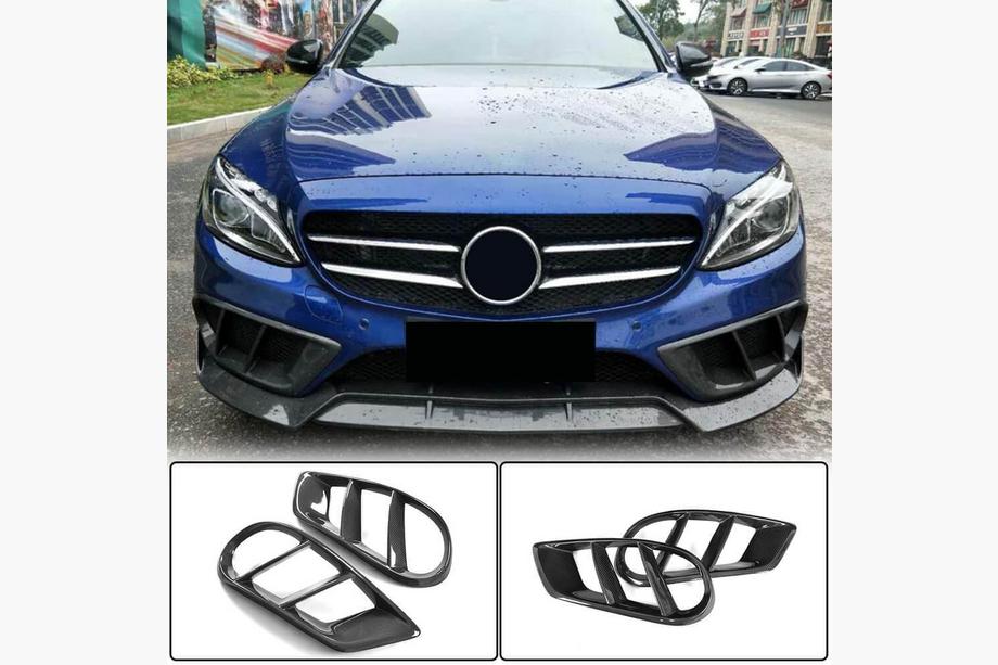 Mercedes C-class W205 2014–2021 Sumuvalojen kehykset (C43 AMG 2015-2019, hiilikuitu) Image