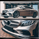 Mercedes C-class W205 2014–2021 Etupuskurin lisäosat V1 (C43 AMG 2019-2021, hiilikuitu) kuva 6