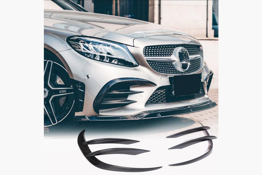 Mercedes C-class W205 2014–2021 Etupuskurin lisäosat V1 (C43 AMG 2019-2021, hiilikuitu) Image