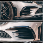 Mercedes C-class W205 2014–2021 Etupuskurin lisäosat V2 (C43 AMG 2019-2021, hiilikuitu) kuva 5