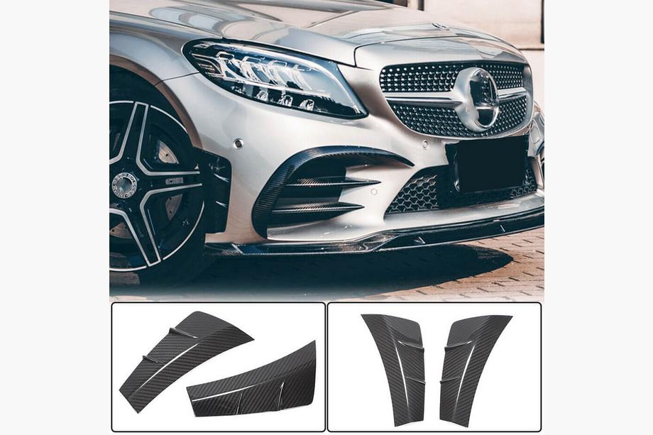 Mercedes C-class W205 2014–2021 Etupuskurin lisäosat V2 (C43 AMG 2019-2021, hiilikuitu) Image