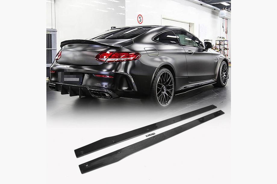 Mercedes C-class W205 2014–2021 Helmalevikkeet V2 (C43/C63 AMG 2015-2019, hiilikuitu) Kuva 1