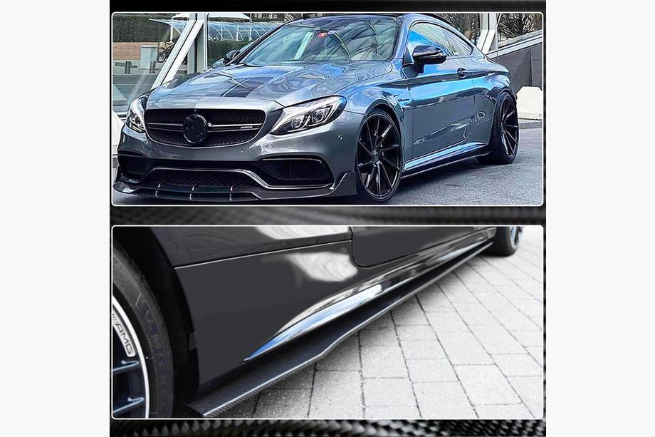 Mercedes C-class W205 2014–2021 Helmalevikkeet V2 (C43/C63 AMG 2015-2019, hiilikuitu) Kuva 2