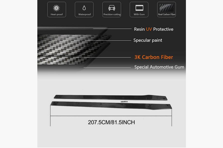 Mercedes C-class W205 2014–2021 Helmalevikkeet V2 (C43/C63 AMG 2015-2019, hiilikuitu) Kuva 4