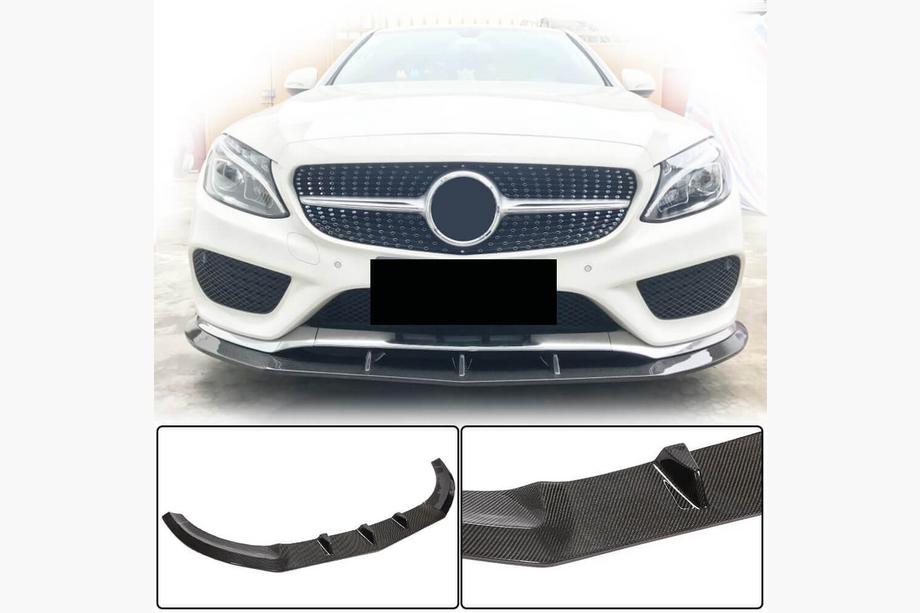 Mercedes C-class W205 2014–2021 Etupuskurin lippoja Lip V3 (C43 AMG 2015-2019, hiilikuitu) Image