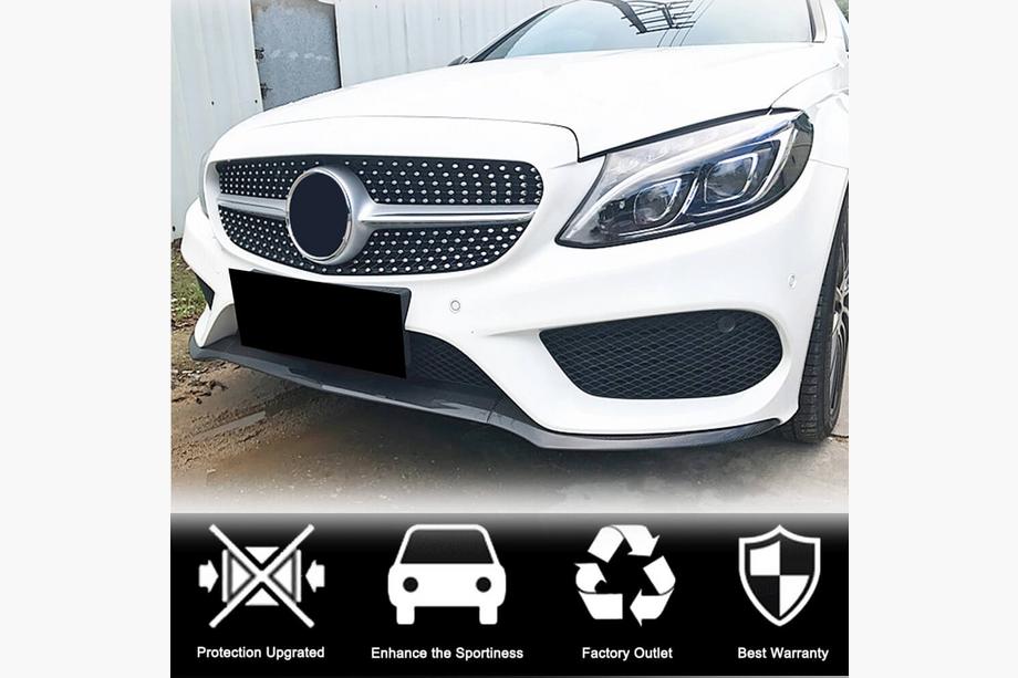 Mercedes C-class W205 2014–2021 Etupuskurin lipa Lip V4 (C43 AMG 2015-2019, hiilikuitu) Kuva 2