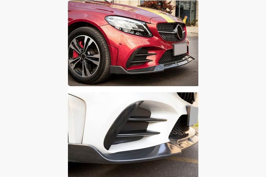 Mercedes C-class W205 2014–2021 Etupuskurin lipa V3 C43 AMG 2019-2021 (hiilikuitu) Kuva 6