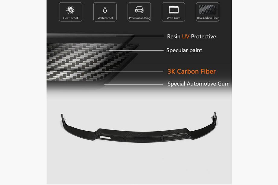 Mercedes C-class W205 2014–2021 Etupuskurin lipa V3 C43 AMG 2019-2021 (hiilikuitu) Kuva 7