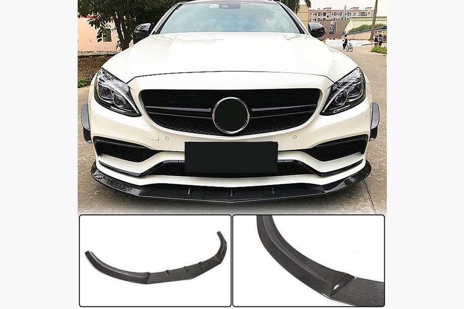 Mercedes C-class W205 2014–2021 Etupuskurin lipa Lip V1 (SD C63 AMG 2015-2019, hiilikuitu) Image