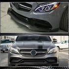 Mercedes C-class W205 2014–2021 Etupuskurin lipa Lip V2 (SD C63 AMG 2015-2019, hiilikuitu) kuva 5