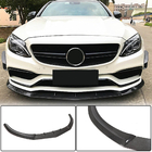 Mercedes C-class W205 2014–2021 Hiilikuitu etupuskurin lip-spoileri Lip V3 (SD C63 AMG 2015-2019, hiilikuitu) kuva 2