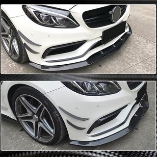 Hiilikuitu etupuskurin lip-spoileri Lip V3 (SD C63 AMG 2015-2019, hiilikuitu) kuva 4