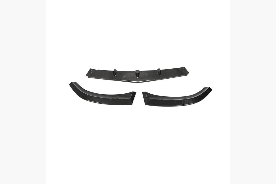 Mercedes C-class W205 2014–2021 Hiilikuitu etupuskurin lip-spoileri Lip V3 (SD C63 AMG 2015-2019, hiilikuitu) Image