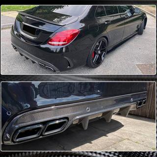 Takapuskurin diffuusori (SD C43/C63 AMG 2015-2019, hiilikuitu) kuva 4