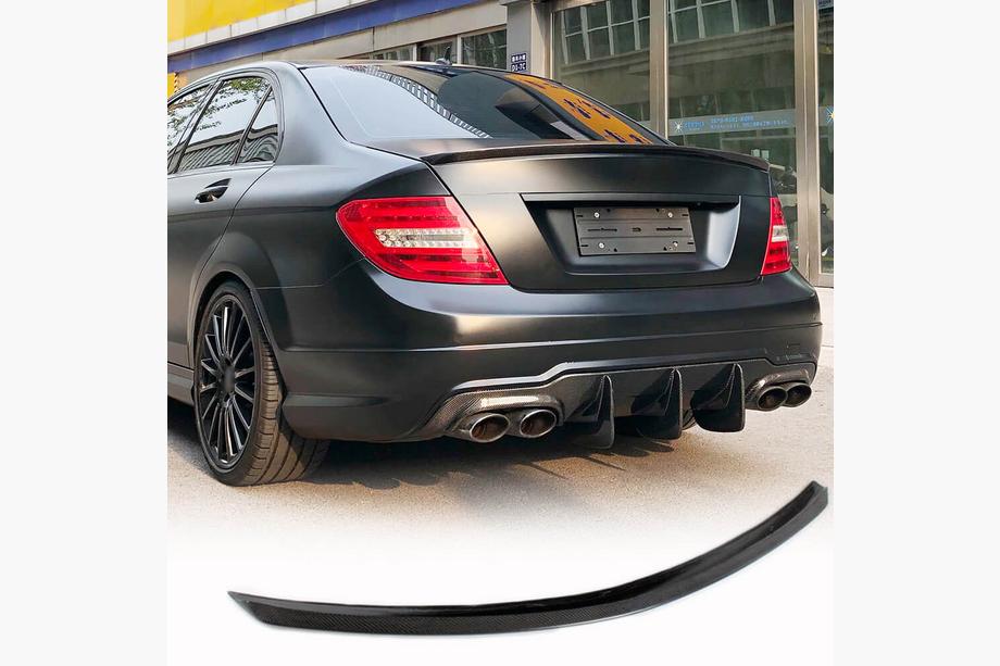 Mercedes C-sarja W204 2007–2015 Spoileri SD V1 (hiilikuitu) Image