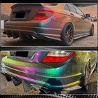 Mercedes C-sarja W204 2007–2015 Takapuskurin diffuusori V1 (AMG SD 2008-2011, hiilikuitu) kuva 5
