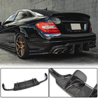 Mercedes C-sarja W204 2007–2015 Takapuskurin diffuusori V2 (AMG SD/Coupe 2012-2014, hiilikuitu) kuva 1